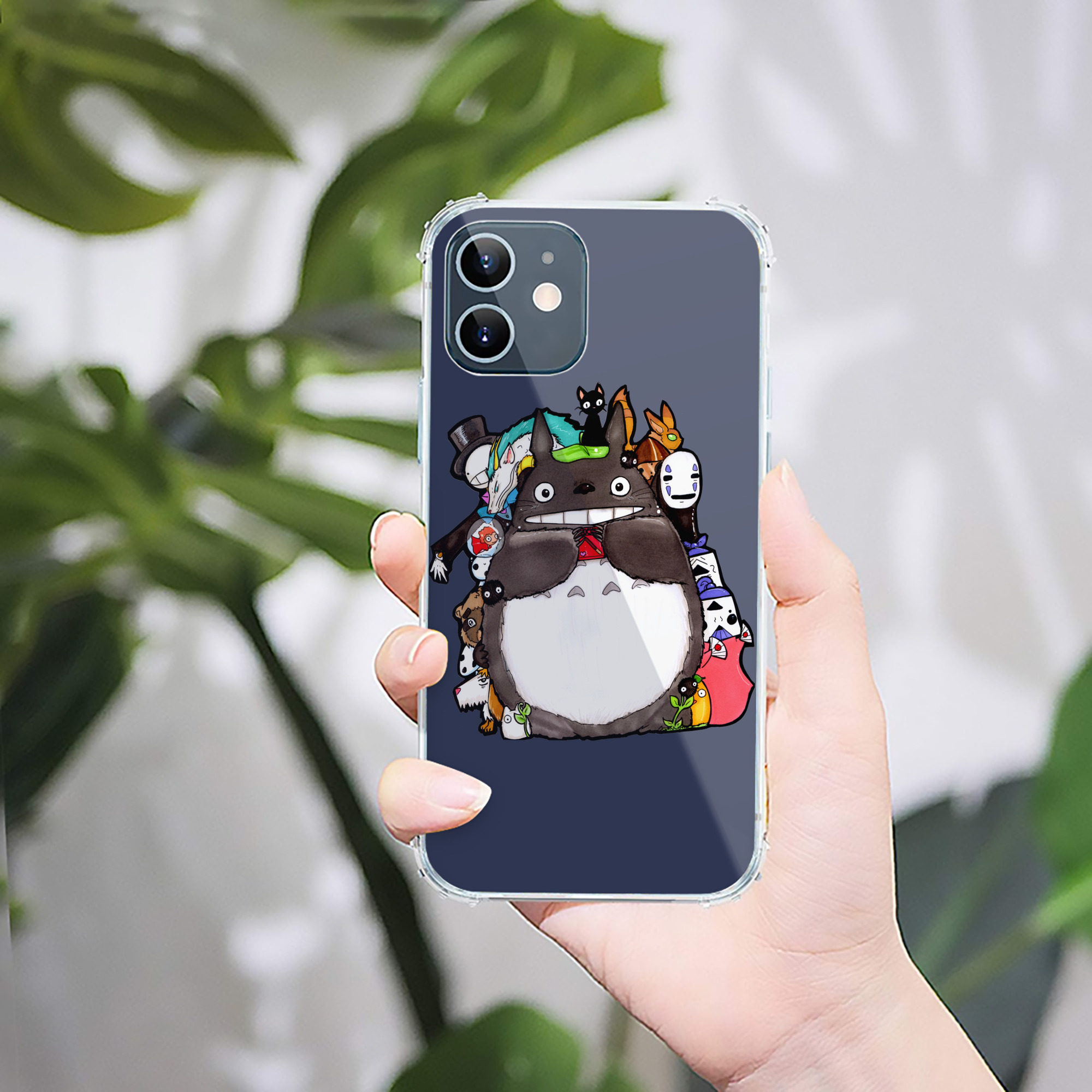 （画像用） となりのトトロ 草壁メイ 草壁サツキ My Neighbor Totoro Satsuki Kusakabe Mei Kusakabe 【iPhone 12シリーズ対応】透明スマホケース（クリアソフトケース）